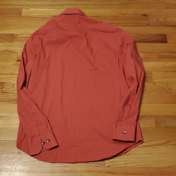 Men's button down shirt (coral) - Picture 4 of 4
